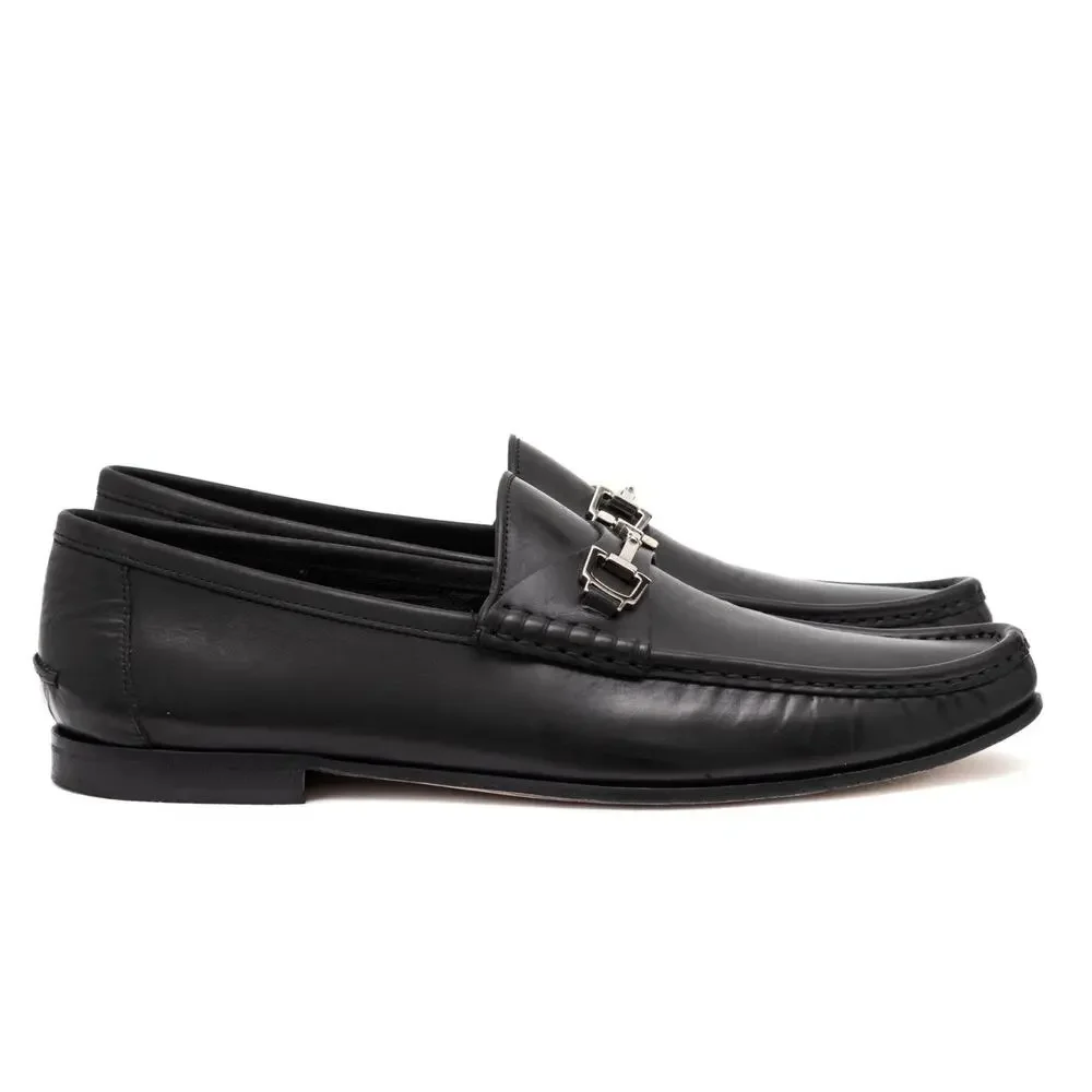 VTG GUCCI Tom Ford Era 247489 Leather Horsebit Loafers in Black US 9.5